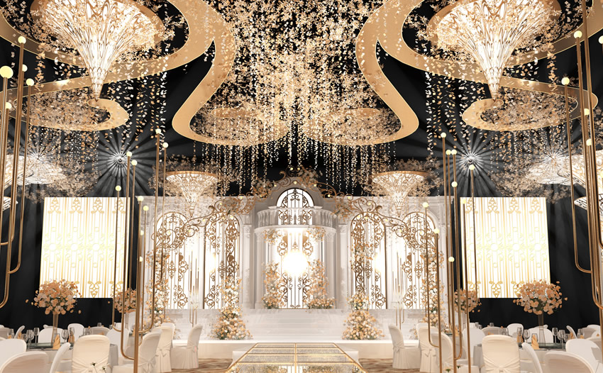 金口河花木兰喜事汇金色大厅效果展示